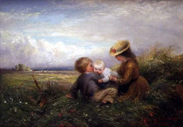 Bambini in un campo