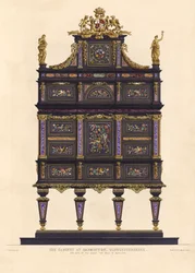 Il gabinetto a Badminton, Gloucestershire, la sede del duca di Beaufort