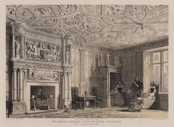 La grande camera, Stockton House, Wiltshire, sede di Henry Biggs
