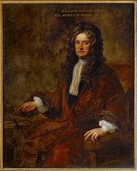 Ritratto di Sir Issac Newton (dipinto su tela)