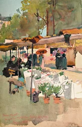 Mercato dei fiori a Parigi