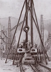 Costruzione del doppio fondo di una nave