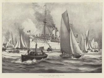 Lo yacht del re del Siam, Maha Chakri, a Cowes