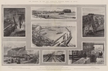 Il progresso dei nuovi lavori del porto dell