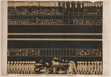 Zodiaco dalla tomba di Psammis a Tebe, Nuovo Regno, illustrazione da 