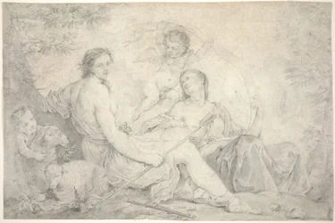 Estia in un paesaggio mitico, c.1760