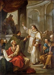 San Stefano davanti al Sommo Sacerdote e agli Anziani del Sinedrio