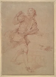 Studio di un giovane uomo, studio per l