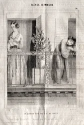 Scene di Costume: Un Quarto Piano Rue N. D. de Lorette. Credo che stia leggendo la mia lettera... a meno che non sia un