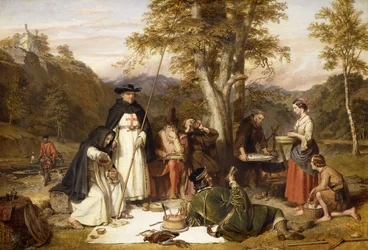I Monaci di Melrose facevano buon kaill il venerdì quando digiunavano, Non mancavano né carne né birra, Finché duravano i loro vicini. Vide Scrope