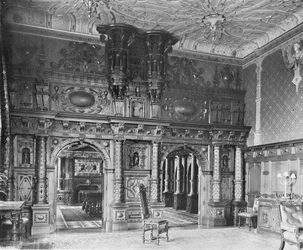 Il paravento nella sala da pranzo