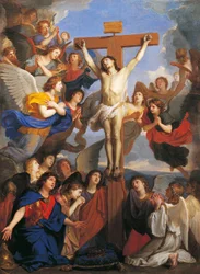 Crocifisso con angeli, circa 1660, di Charles Le Brun