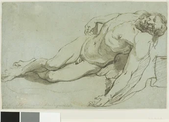 Cristo morto (recto); testa di bambino (verso)