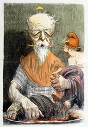 Caricatura raffigurante Henri Brisson