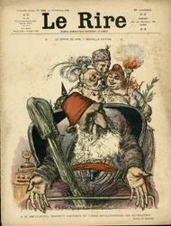 Illustrazione di Charles Leandre per la copertina di Le Rire