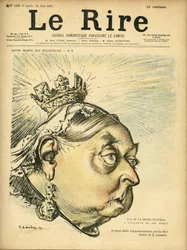 Illustrazione di Charles Leandre (1862-1934) per la copertina di Le Rire