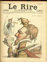 Illustrazione di Charles Leandre (1862-1934) per la copertina di Le Rire