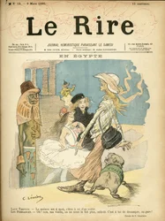 Illustrazione di Charles Leandre (1862-1934) per la copertina di Le Rire