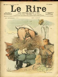 Illustrazione di Charles Leandre (1862-1934) per la copertina di Le Rire