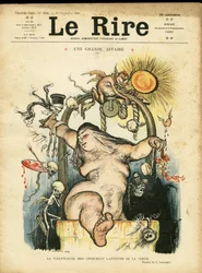 Illustrazione di Charles Leandre (1862-1934) per la Copertina di Le Rire