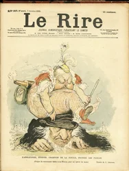 Illustrazione di Charles Leandre (1862-1934) per la Copertina di Le Rire