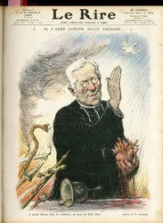 Illustrazione di Charles Leandre (1862-1934) per la copertina di Le Rire, 31/01/14 - Se l