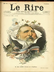 Illustrazione di Charles Leandre (1862-1934) per la copertina di Le Rire