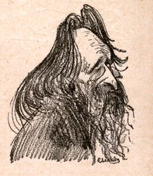 Jules Guesde (1845-1922) politico francese - incisione in 