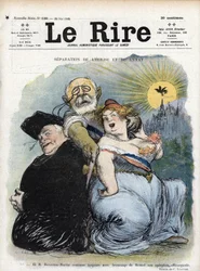 Separazione tra Chiesa e Stato: il politico francese Jean-Bienvenu Martin (Bienvenu-Martin) (1847-1943), Ministro dell