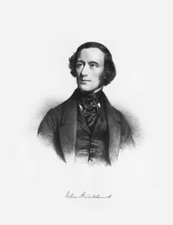 Ritratto del compositore William Sterndale Bennett 1816-1875