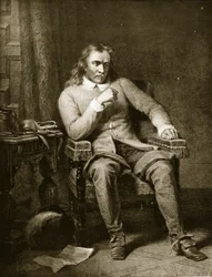Ritratto di Oliver Cromwell, illustrazione da 