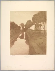 Suite de Paysages: Paesaggio, Tavola 3, Remarque, Pipistrello, 1892-1893