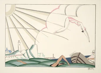 Bain de Mer, da Sports & Divertissements, pub. 1914
