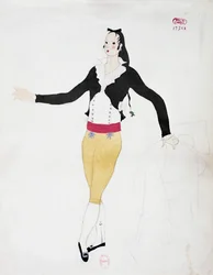 Costume per il personaggio di Figaro da Il barbiere di Siviglia di Gioacchino Rossini