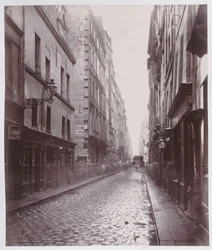 Rue de Gravilliers, dalla rue du Temple, Parigi, 1858-78