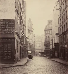 Rue des Lombards, da rue des Lavandières Sainte-Opportune, 1864 (foto)