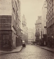 Rue des Lombards, dalla rue des Lavandières Sainte-Opportune, 1864