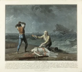 Il ritrovamento del corpo di Virginie, tavola 5 di Paul et Virginie