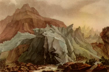 Il Lütschinen che esce dal ghiacciaio inferiore di Grindelwald, 1782-1785, 1946