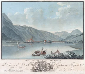Vue de Interlaken, 1787 circa (acquaforte e acquatinta)
