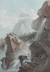 Vista della cascata del torrente di Gelten, 1785