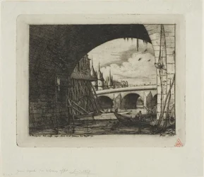 Un arco del Pont Notre-Dame, Parigi