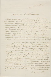 Lettera autografa di Charles Meryon