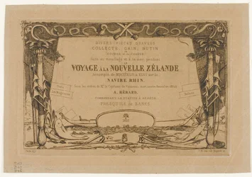 Copertina di un viaggio in Nuova Zelanda (1842-46)
