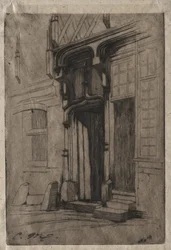Portale di un antico convento in Rue Mirabeau, Bourges
