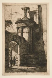 Ingresso del monastero dei cappuccini francesi ad Atene