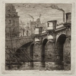 Incisioni di Parigi: Il Nuovo Ponte, 1853