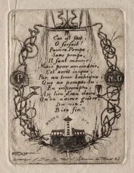 Incisioni di Parigi: La pompa di Notre Dame, piccola lastra, 1854