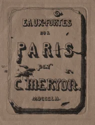 Incisioni di Parigi: Pagina del Titolo