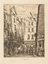 Rue Pirouette presso i mercati, Parigi